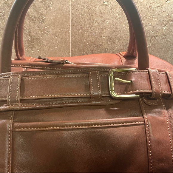 COACH Brown Leather Travel Bag - Picture 9 of 13